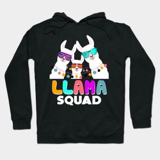 Llama Squad T-Shirt Retro 80s Style Gift Hoodie